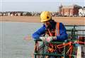 Council deploys abseiling experts for pier survey